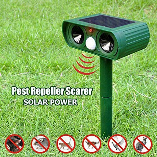 Outdoor Solar Powered Ultrasonic Animal Repeller