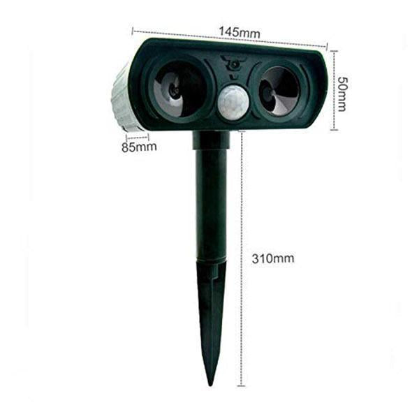 Outdoor Solar Powered Ultrasonic Animal Repeller