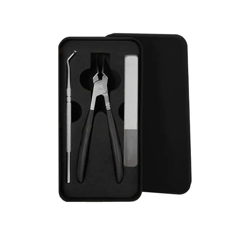 Jogo de 3 Cortadores de Unhas com Borda Inclinada 25° e Design Antirrespingo