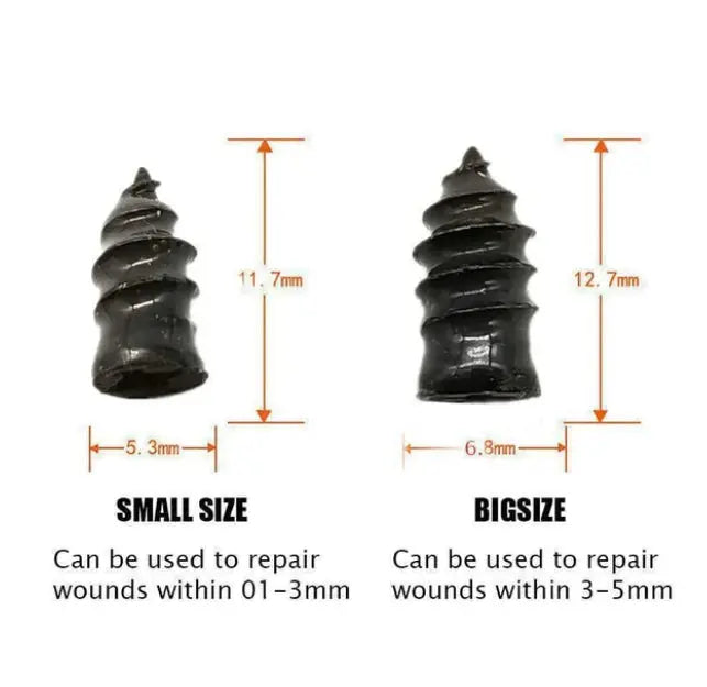 🔧 Vakuum Reifen Reparatur-Nagel  – Schnelle Hilfe bei Platten! Kein Demontieren, kein Luftverlust, für Auto/Motorrad/LKW