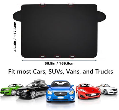 🚗 50% RABATT! ❄️ MAGNETISCHE SCHNEESCHUTZABDECKUNG 2025 - Universell für Alle Fahrzeuge, Einfache Montage & Kompakte Aufbewahrung, Robuster Frost- und Schneeschutz 🌨️🔗