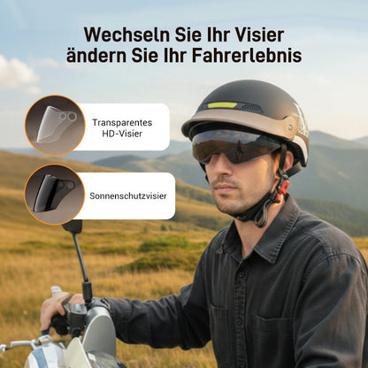 🛡️Atmungsaktiver, leichter und stoßfester Motorradhelm🏍️50 % Rabatt💥💥💥