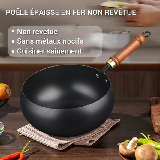 🍳 Flash Sale 🔥 Ultra-light, uncoated, thick cast iron non-stick frying pan
