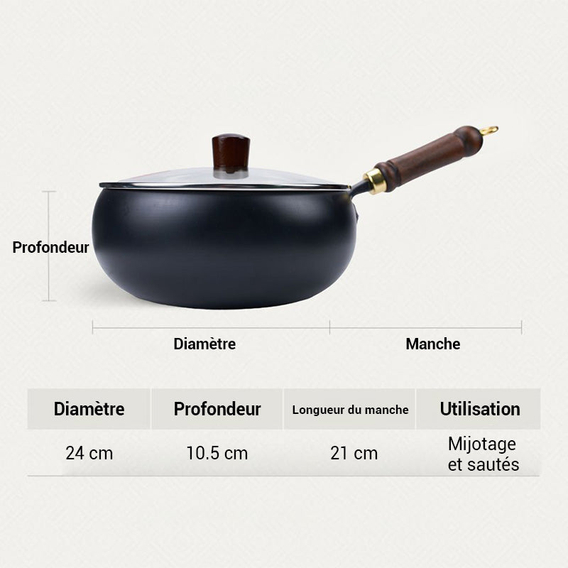 🍳 Flash Sale 🔥 Ultra-light, uncoated, thick cast iron non-stick frying pan