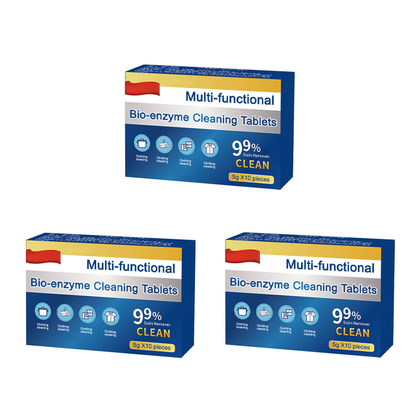 Pastilhas de limpeza multifuncionais com bioenzimas