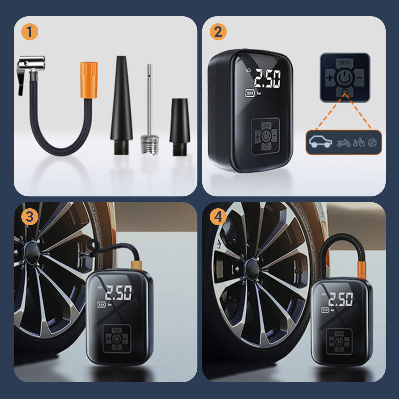 🚗💨Portable Multifunctional Cordless Inflatable Pump 🔥 HOT SALE 49% OFF🔥