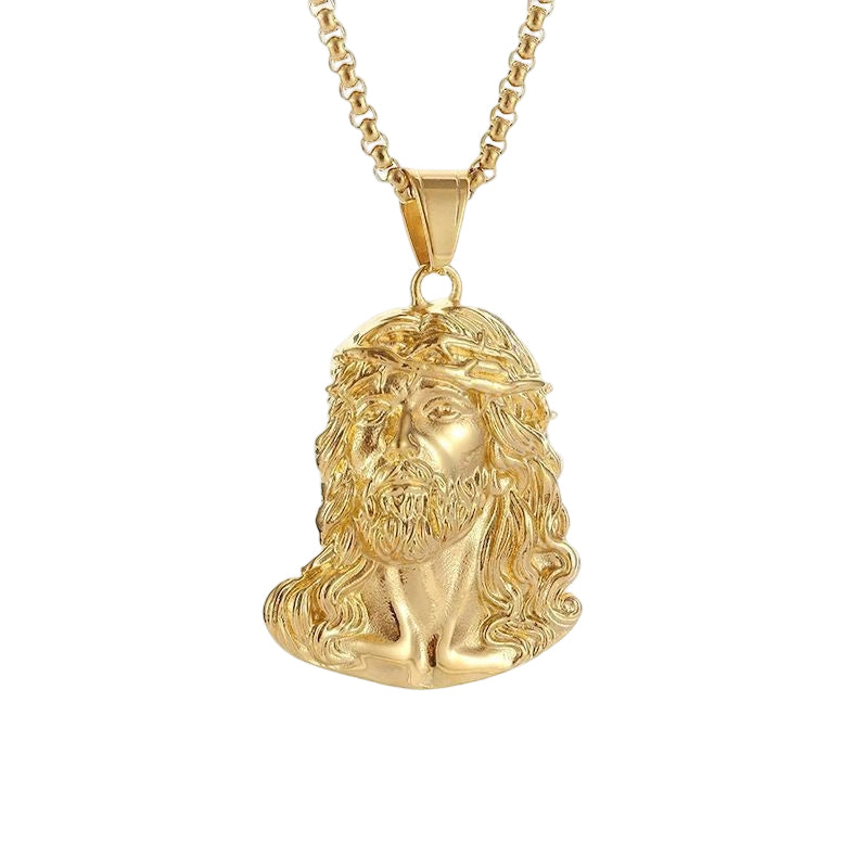 ✝️Buy 1 Get 1 Free✨Jesus Head Pendant Necklace(Chain Not Included)