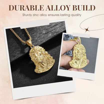 ✝️Buy 1 Get 1 Free✨Jesus Head Pendant Necklace(Chain Not Included)