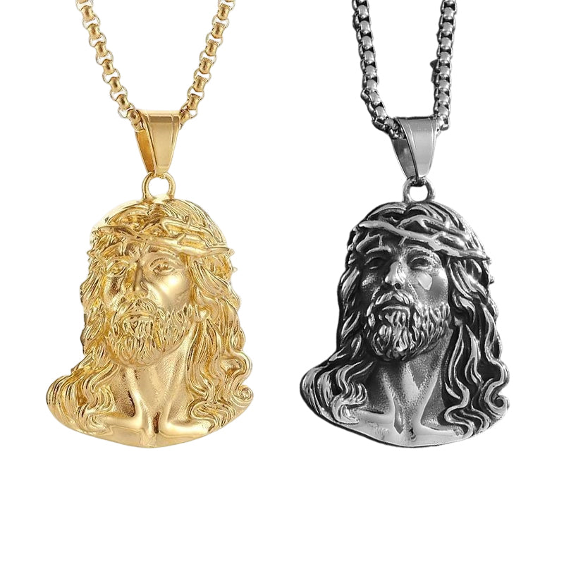 ✝️Buy 1 Get 1 Free✨Jesus Head Pendant Necklace(Chain Not Included)