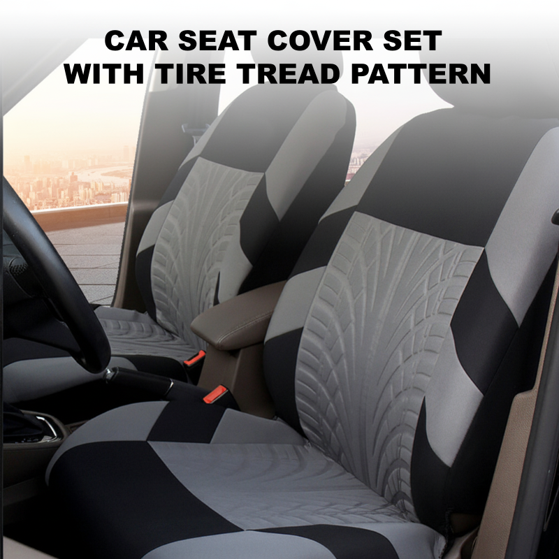 Autositzbezug-Set mit Reifenprofil-Muster